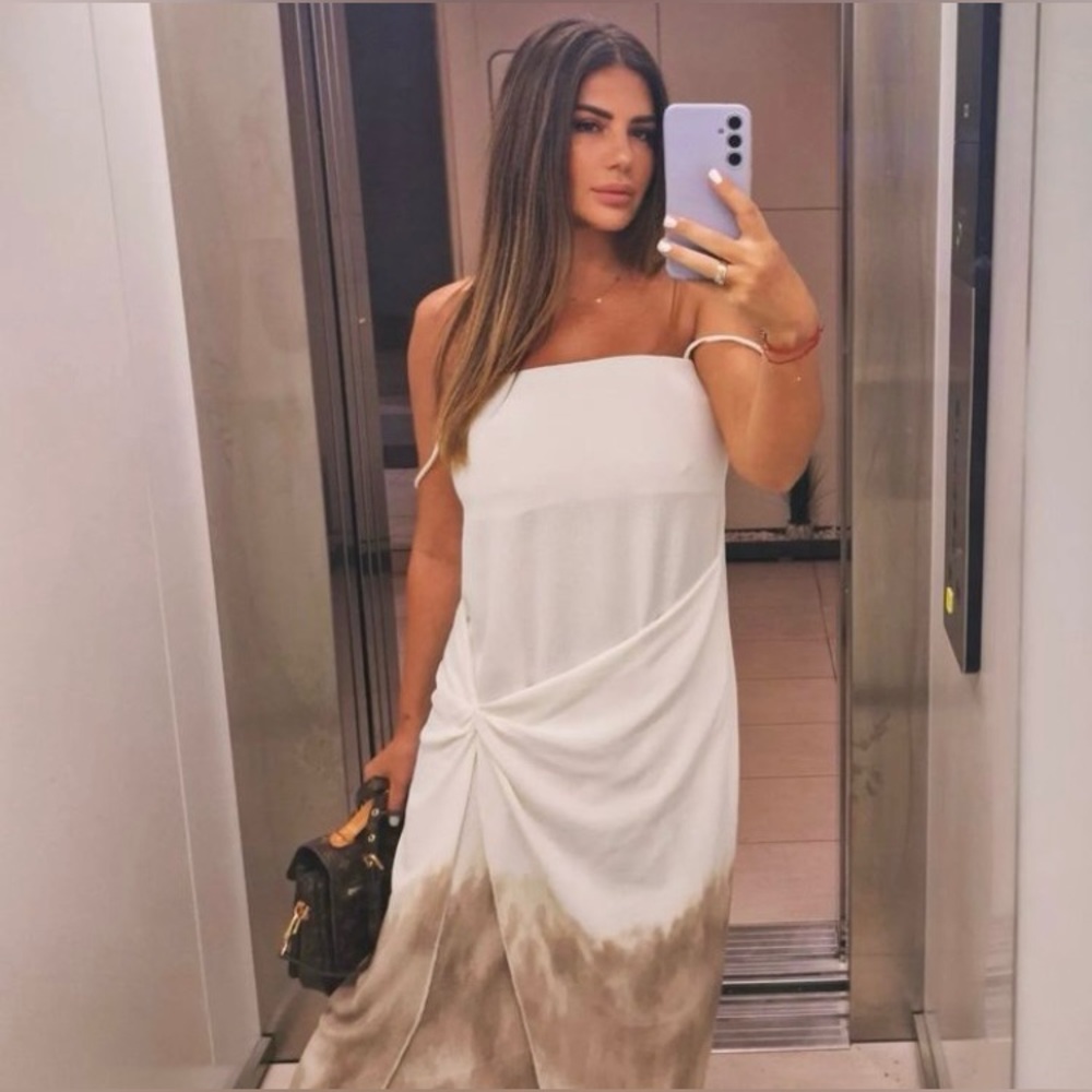 ZARA BLOGGERS’ FAVORITE DRAPED OMBRÉ DRESS - Picture 3 of 15